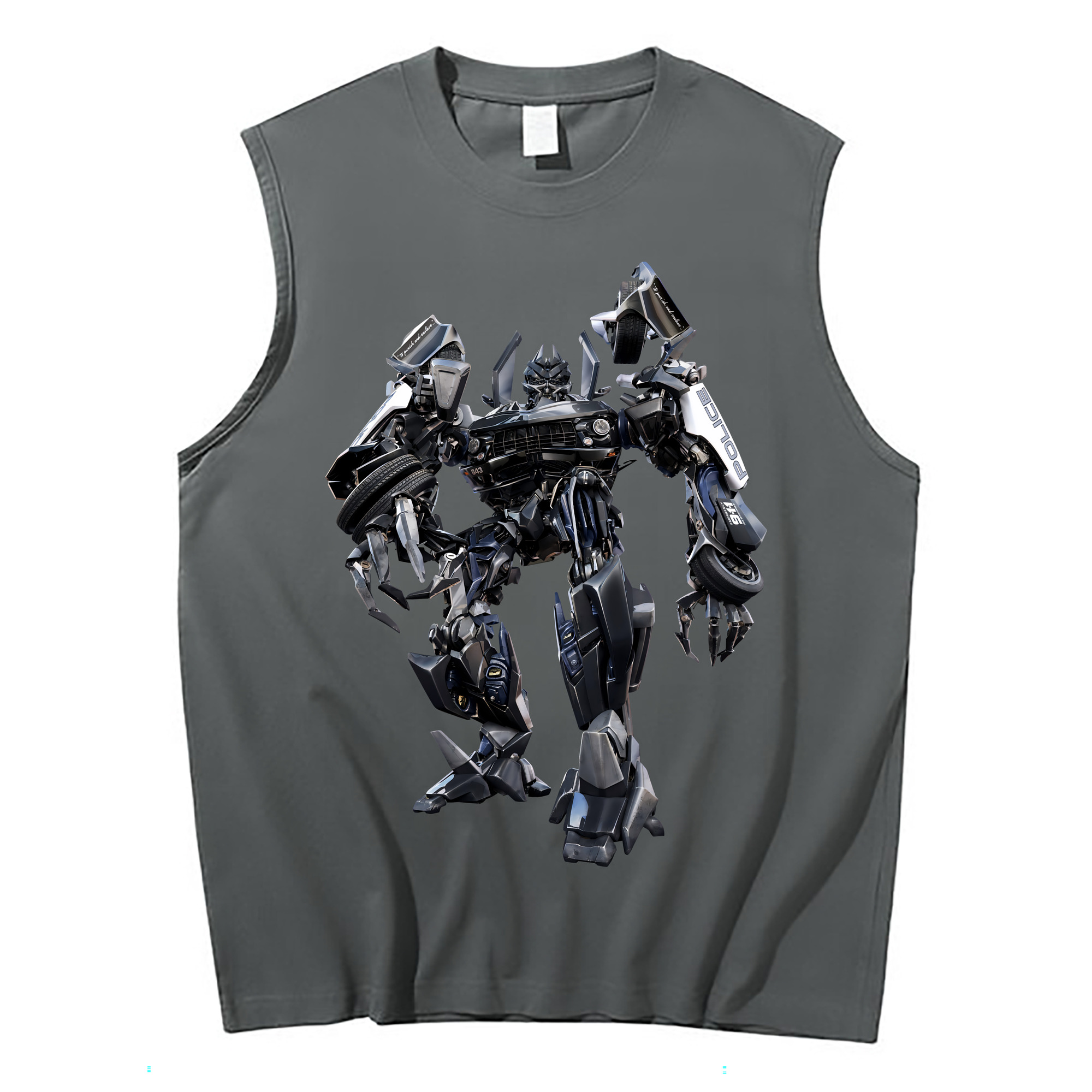 （画像用） Transformers トランスフォーマー コットン100％タンクトップ（フロントプリント）
